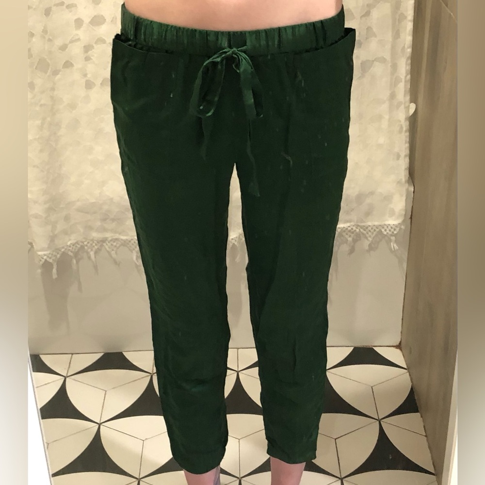 Kate Spade Green Ankle Cropped Pants